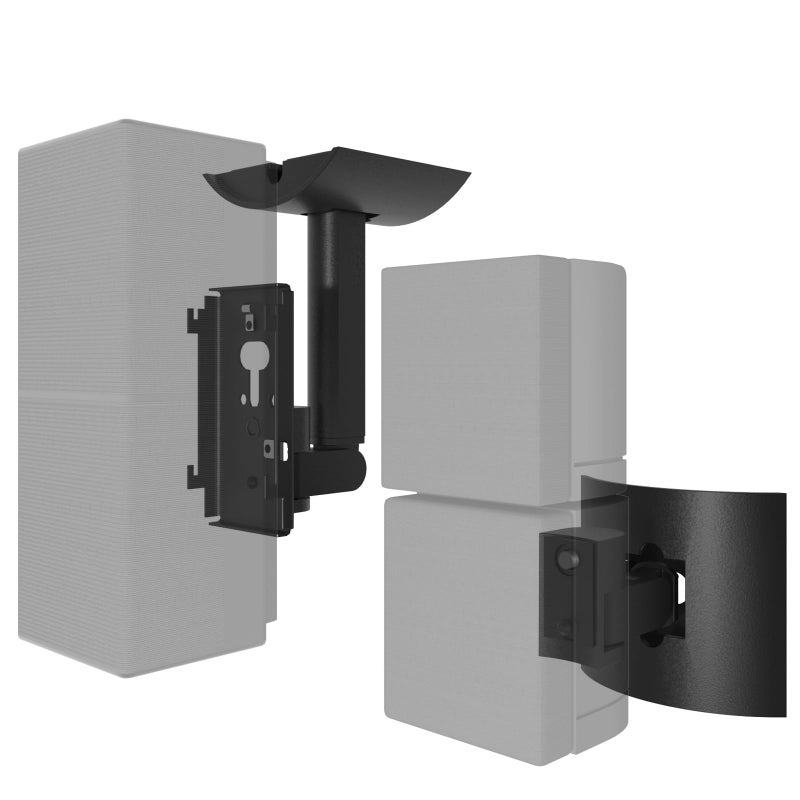 Dinghosen Black Wall Mount Bracket for UB-20 Compatible with Bose Cube Speakers Lifestyle 6 10 15 18 28 12 (Black) - Image 1